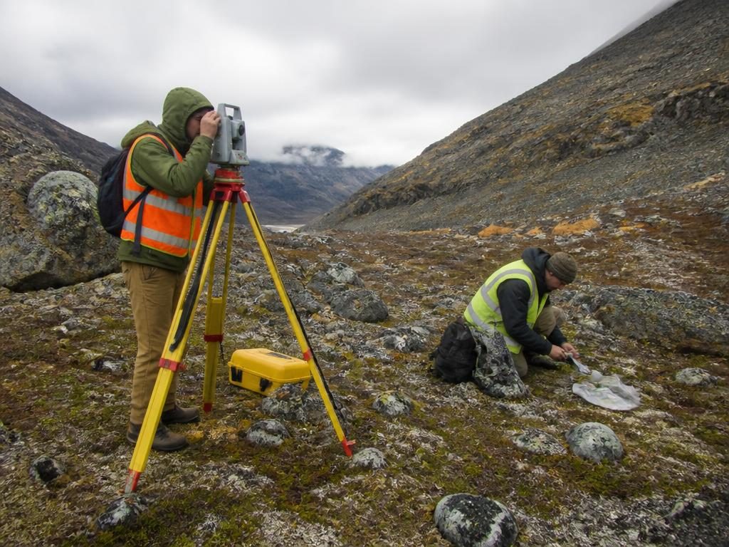 Survey and sampling work on a remote exploration programme